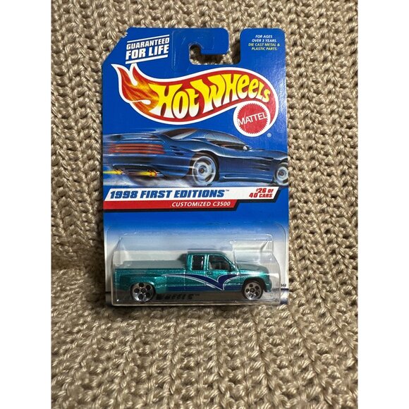 Hot Wheels 1998 First Editions Customized C3500 Die-Cast Truck - Picture 1 of 2